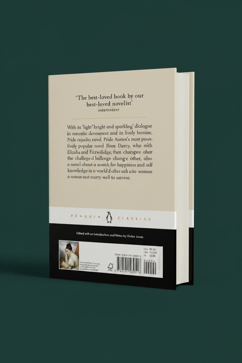 Pride and Prejudice — Back Cover Product Photo