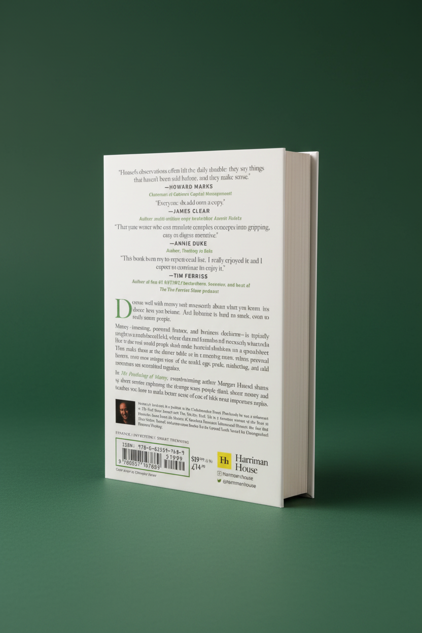 The Psychology of Money — Back Cover Product Photo
