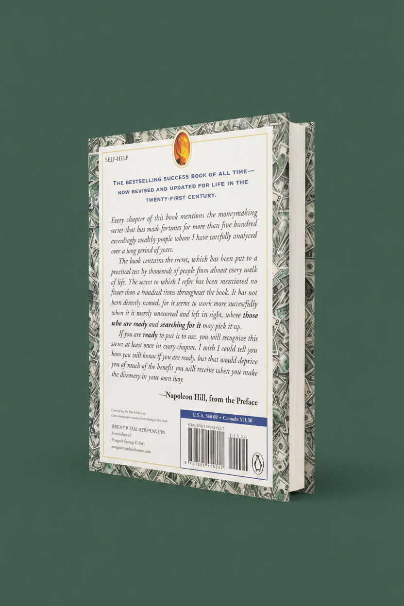 Think and Grow Rich — Back Cover Product Photo